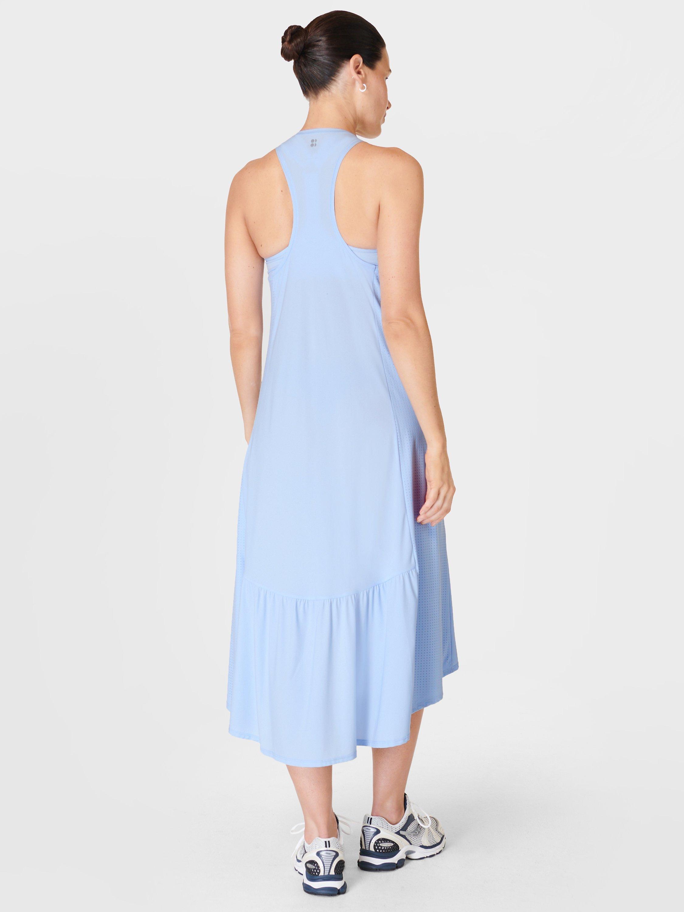 Sweaty Betty Explorer Ace Midi Dress, Breeze Blue, XS