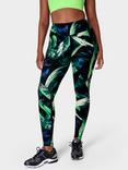 Sweaty Betty Power Workout Leggings, Green Areca Palm