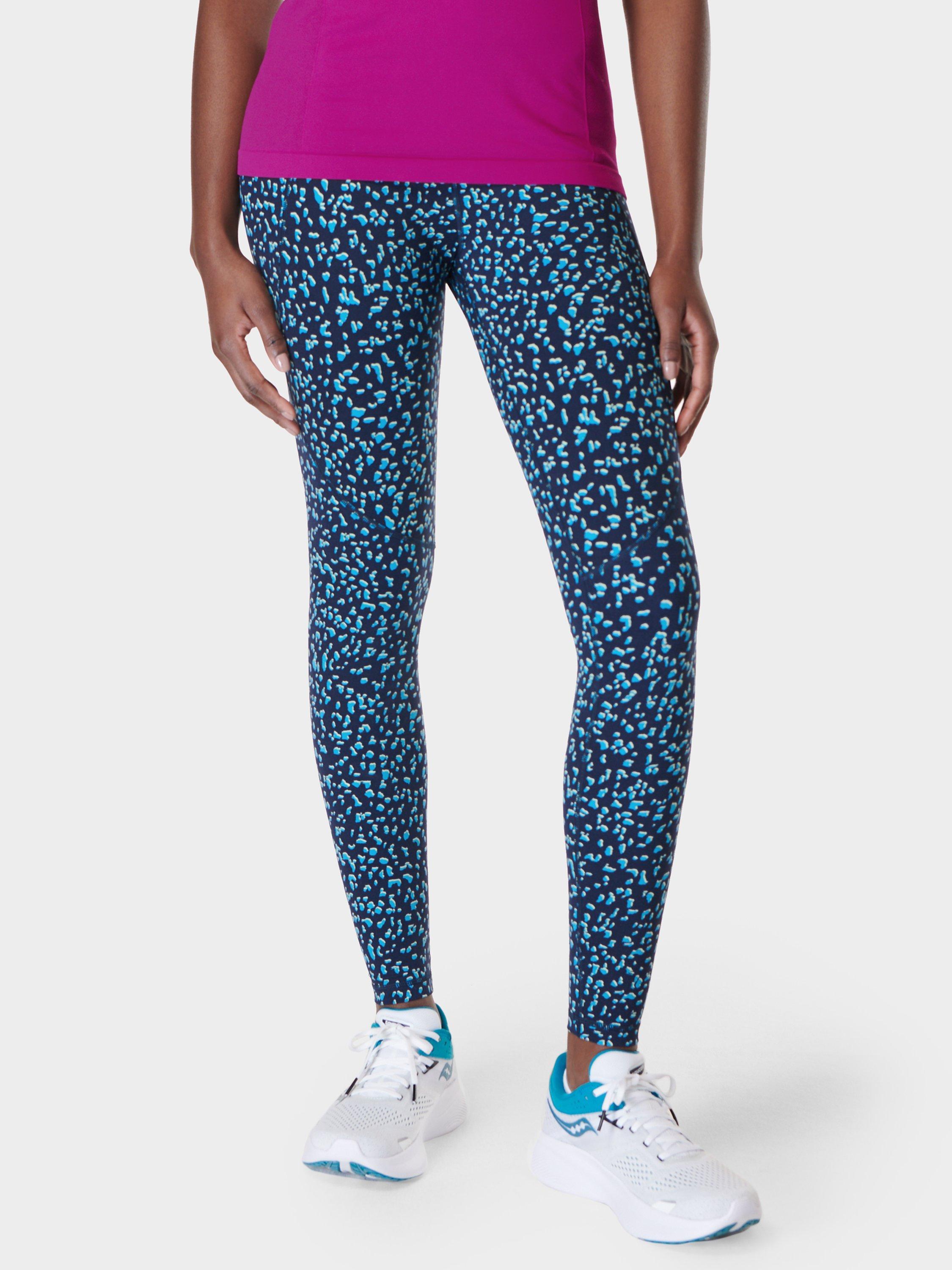 Product image 1 of 7, which shows Sweaty Betty Power Workout Leggings, Blue Abstract, XXS