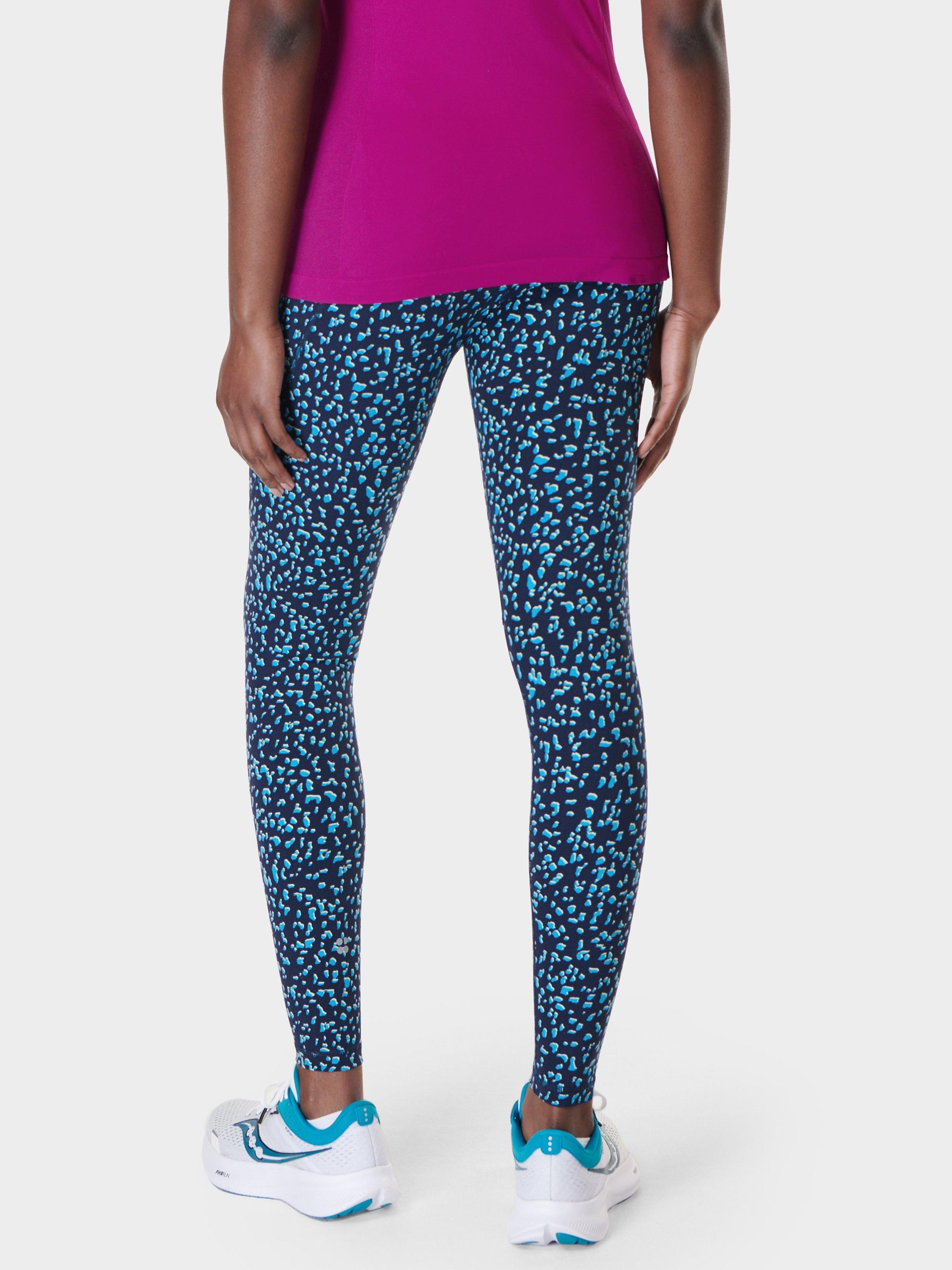 Product image 2 of 7, which shows Sweaty Betty Power Workout Leggings, Blue Abstract, XXS