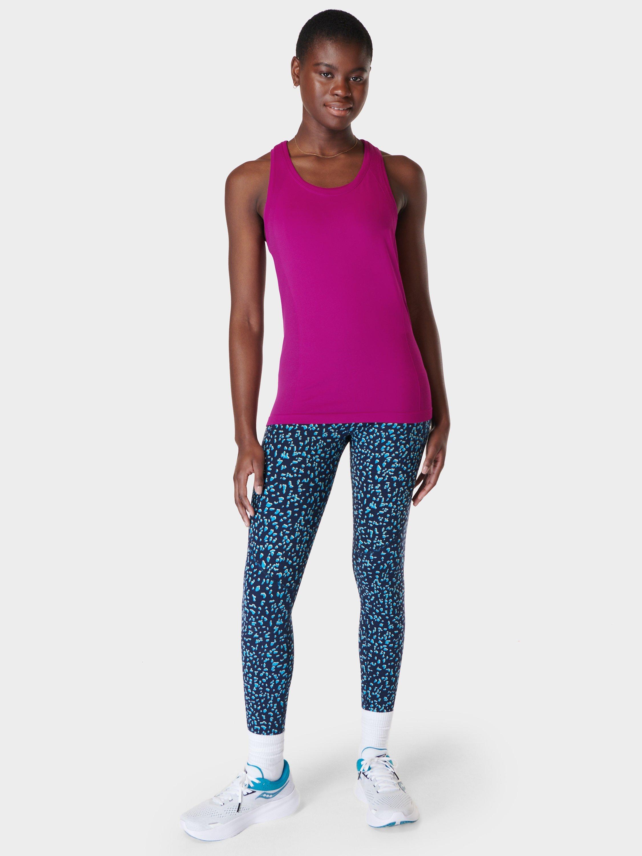 Product image 3 of 7, which shows Sweaty Betty Power Workout Leggings, Blue Abstract, XXS