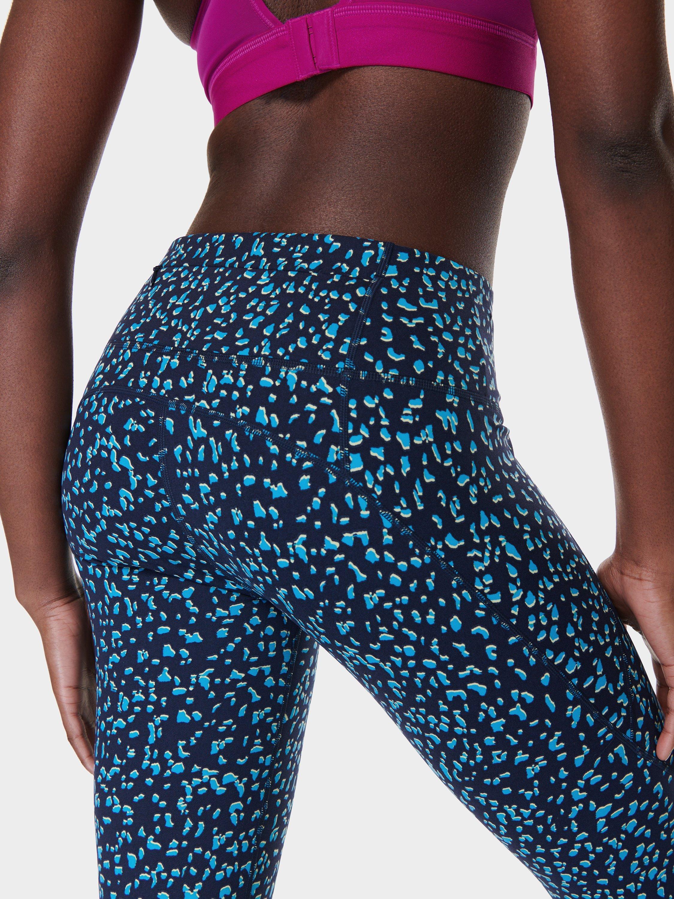 Product image 7 of 7, which shows Sweaty Betty Power Workout Leggings, Blue Abstract, XXS