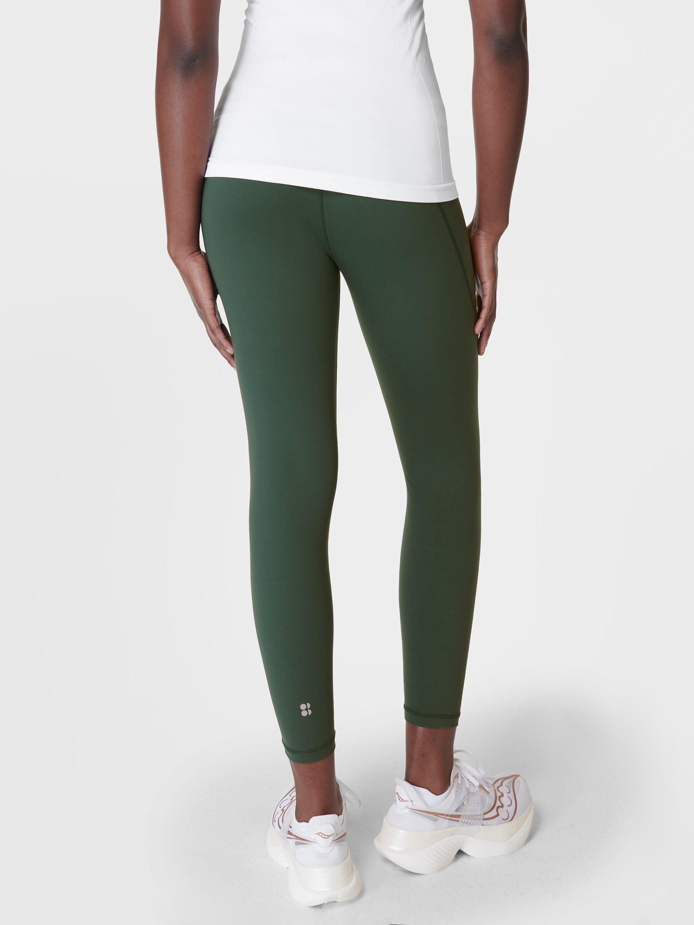 Sweaty Betty Power 7/8 Gym Leggings, Trek Green, XXS