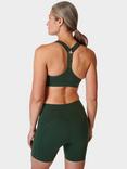 Sweaty Betty Power Medium Impact Sports Bra, Trek Green