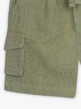 JoJo Maman Bébé Linen Blend Shorts, Khaki