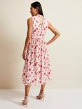 Phase Eight Tillie Floral Pleated Midi Dress, Multi