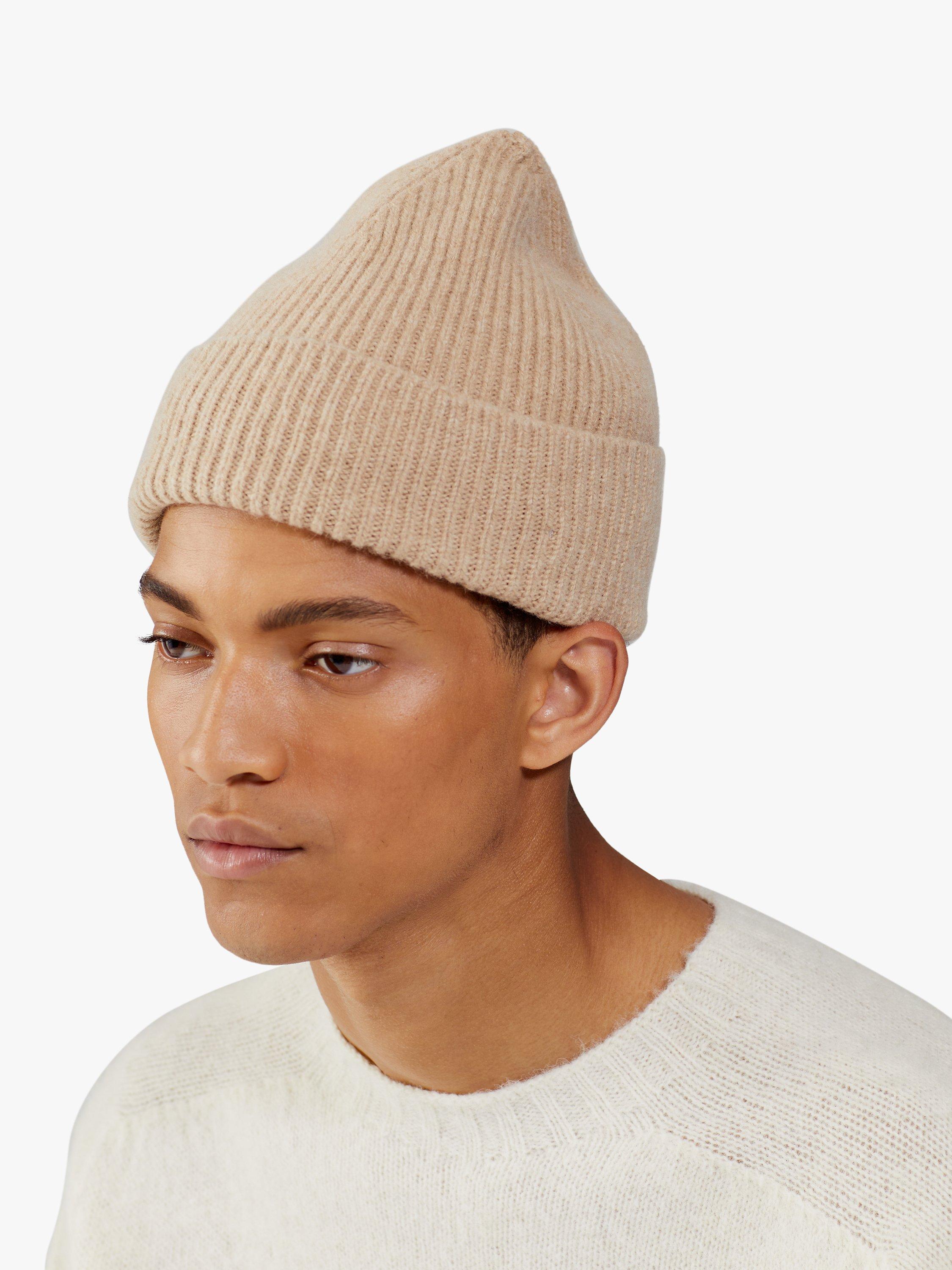 Le Bonnet Lambswool Blend Unisex Beanie, Sand