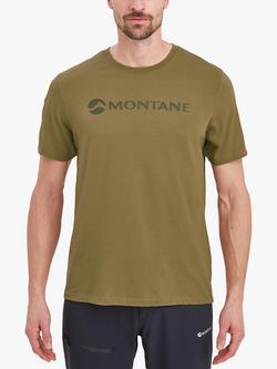 Montane Mono Logo Organic Cotton T-Shirt, Olive