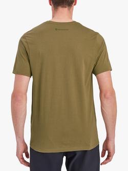 Montane Mono Logo Organic Cotton T-Shirt - view 2, Olive