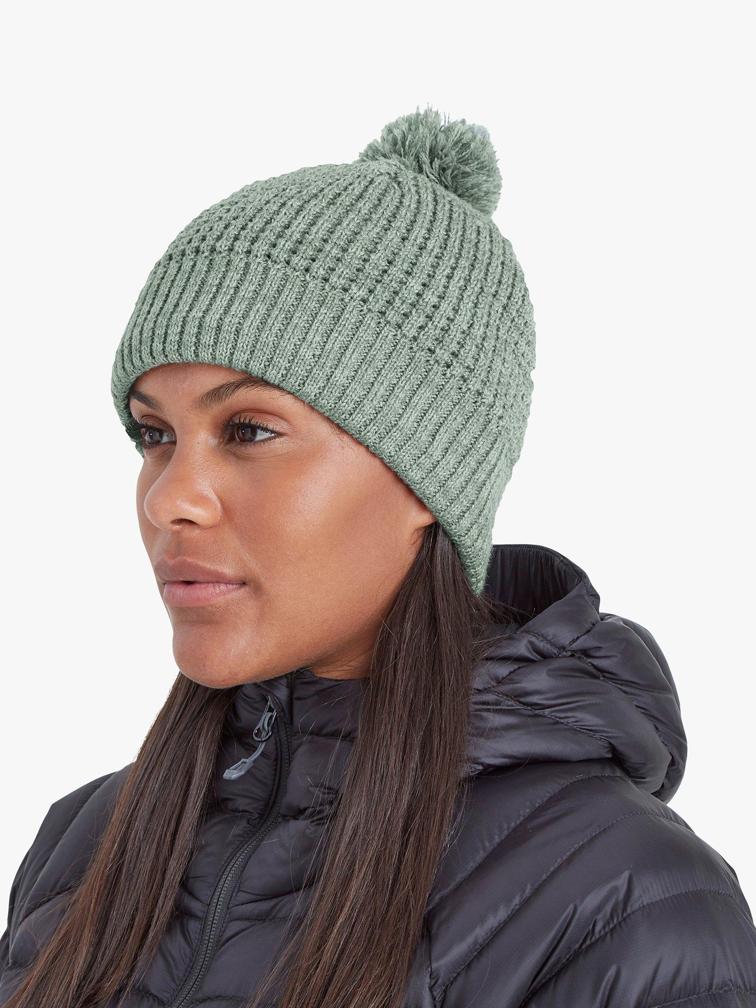 Montane Pip Merino Wool Blend Bobble Hat, Eucalyptus, One Size