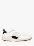 CLAE Joshua Accent Vegan Lace Up Trainers, White/Black, White/Black