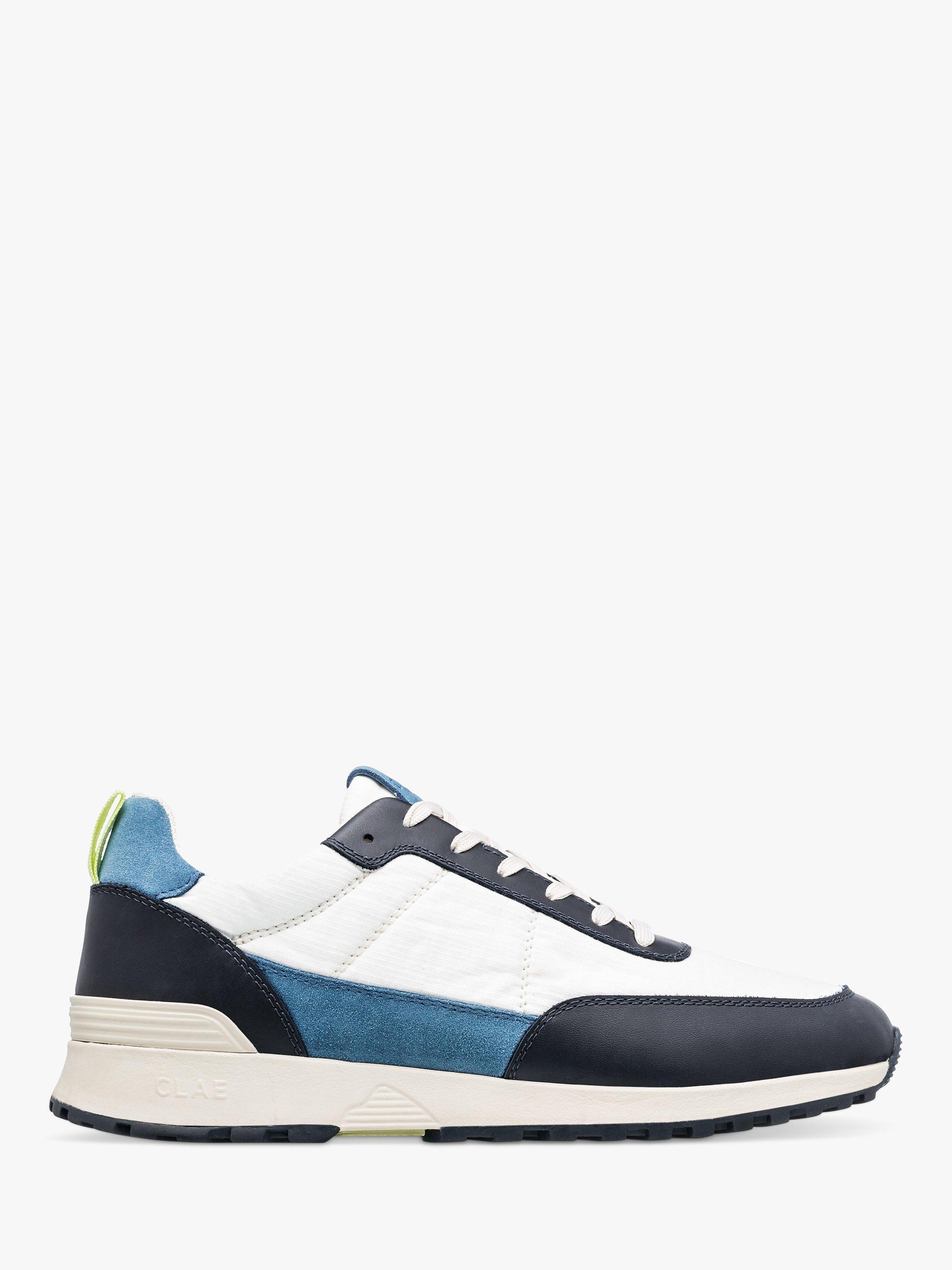 Product image 1 of 5, which shows CLAE Chino Lace Up Trainers, Navy/Off-White, 9.5