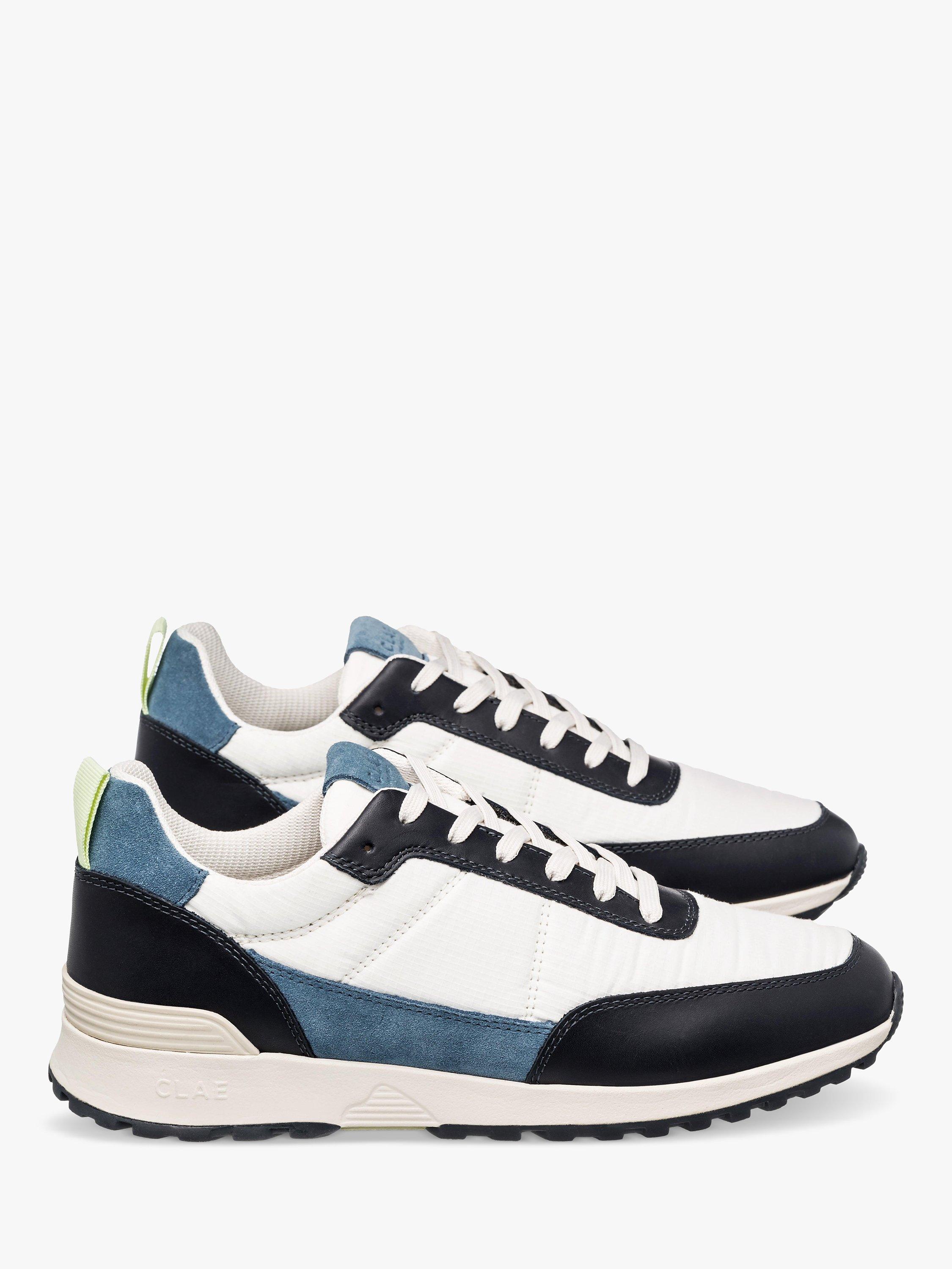 Product image 2 of 5, which shows CLAE Chino Lace Up Trainers, Navy/Off-White, 9.5