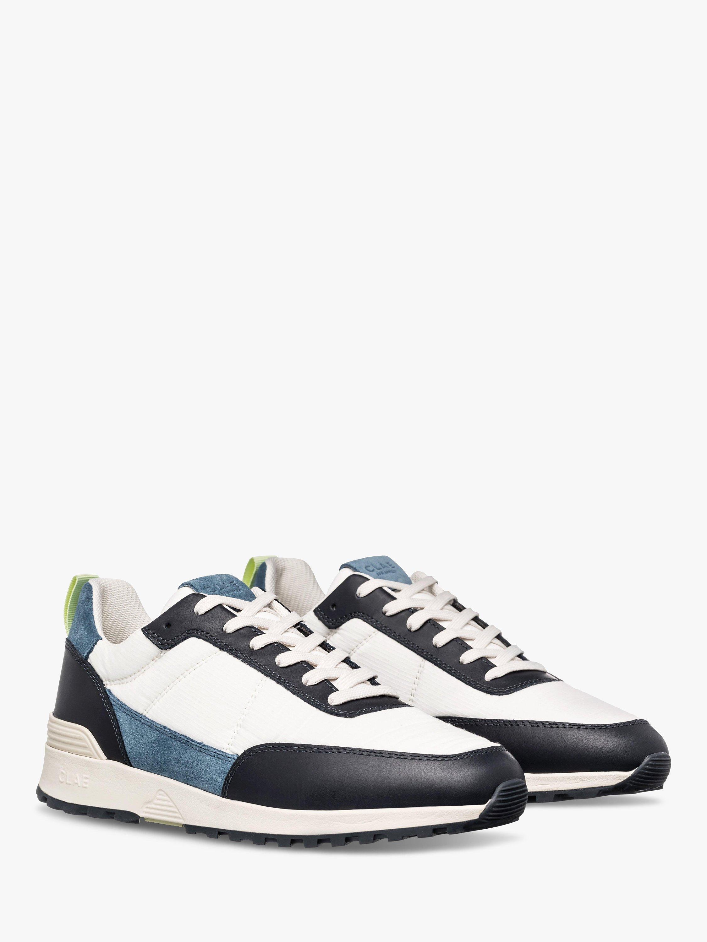 Product image 3 of 5, which shows CLAE Chino Lace Up Trainers, Navy/Off-White, 9.5