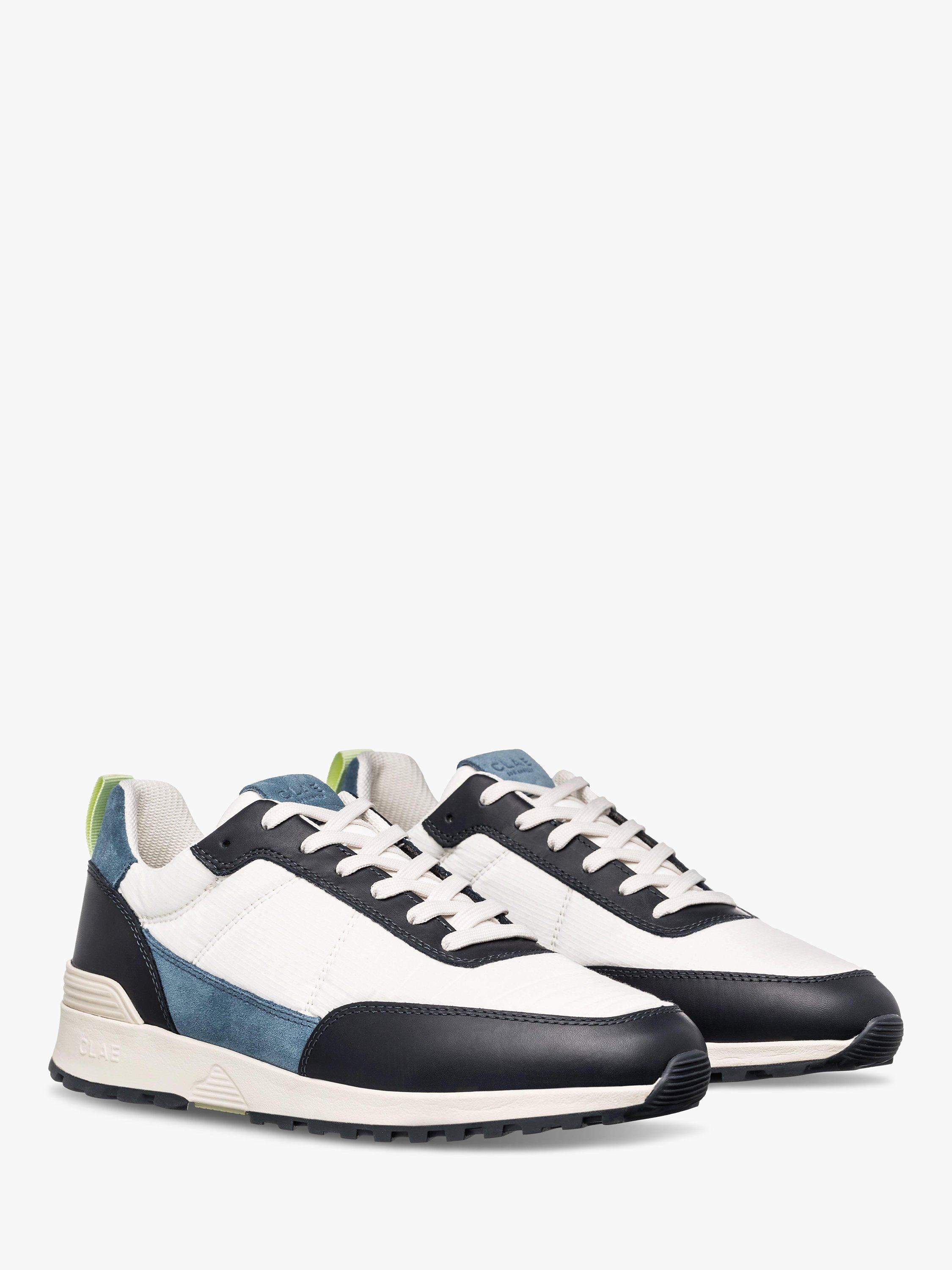 CLAE Chino Lace Up Trainers, Navy/Off-White, 9.5