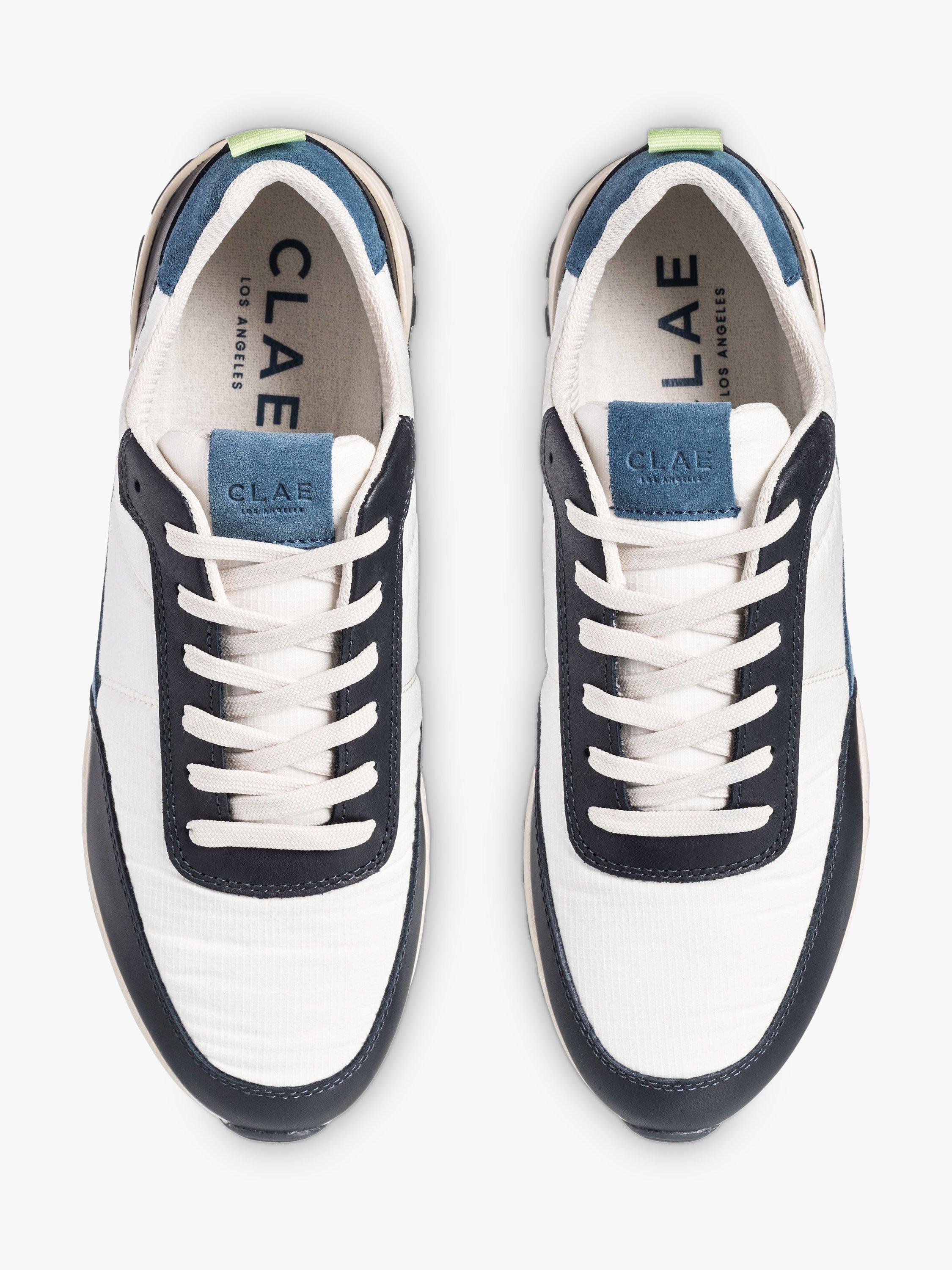 CLAE Chino Lace Up Trainers, Navy/Off-White, 9.5