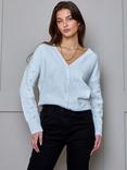 Chi Chi London Pearl Oversized Cardigan, Cream