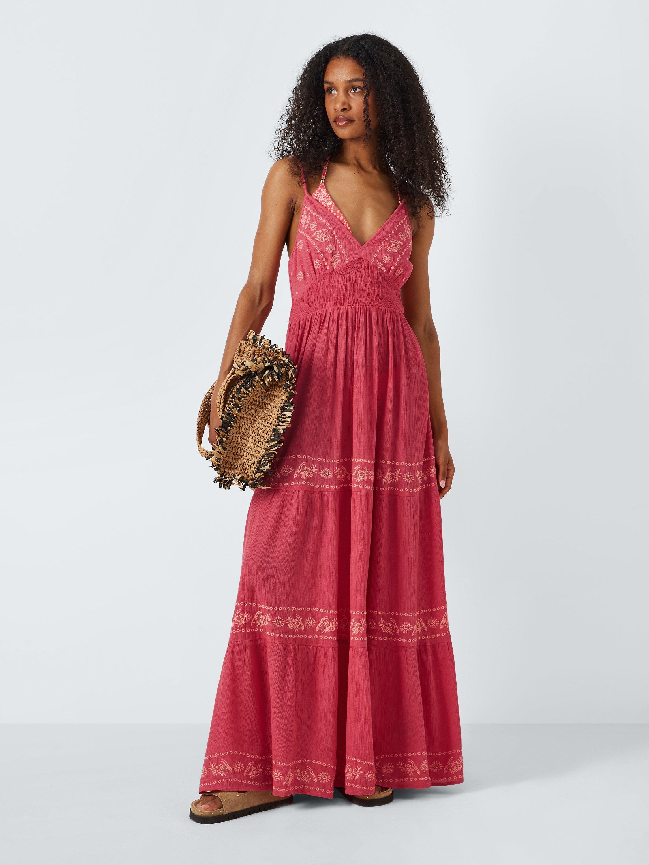 Embroidered maxi best sale