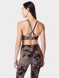 Sweaty Betty Super Soft Strappy Back Sports Bra, Mocha Spray Dye