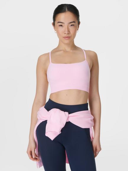 Sweaty Betty Spirit Restored Yoga Sports Bra, Nerine Pink