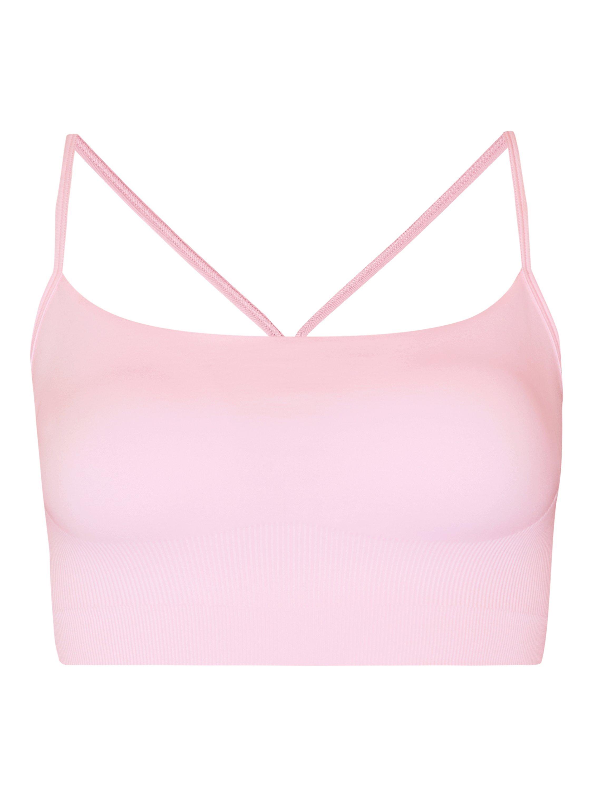 Product image 5 of 5, which shows Sweaty Betty Spirit Restored Yoga Sports Bra, Nerine Pink, XS