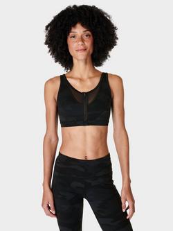 Sweaty Betty Icon Training Sports Bra, Ultra Black Camo