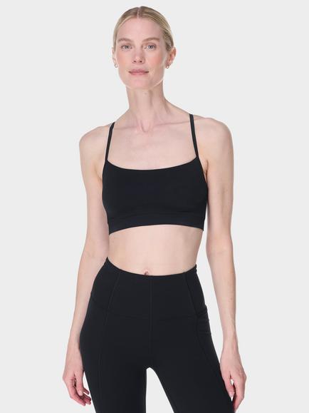 Sweaty Betty Spirit Restored Yoga Sports Bra, Black