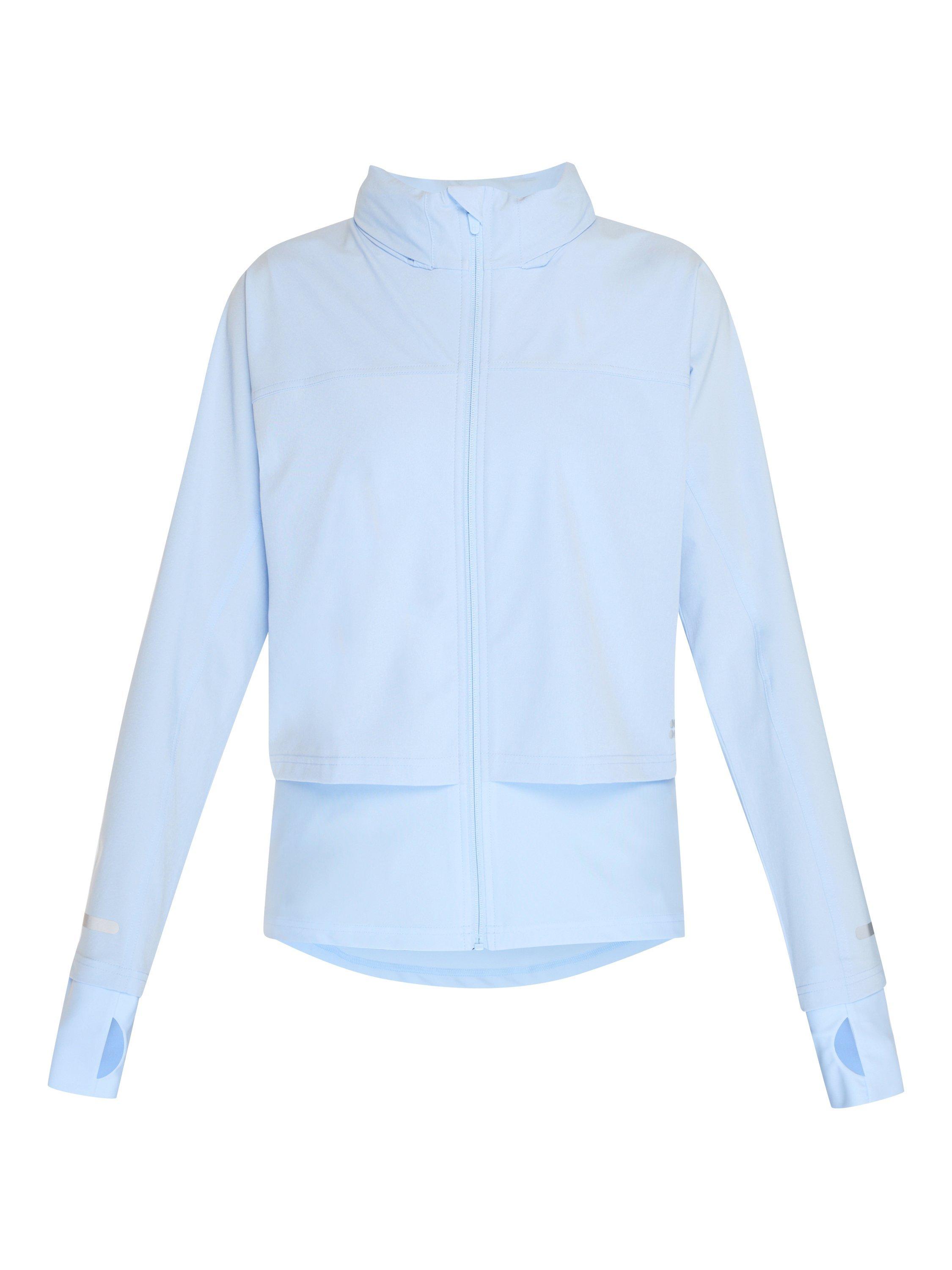 Sweaty Betty Fast Track Running Jacket Breeze Blue XS