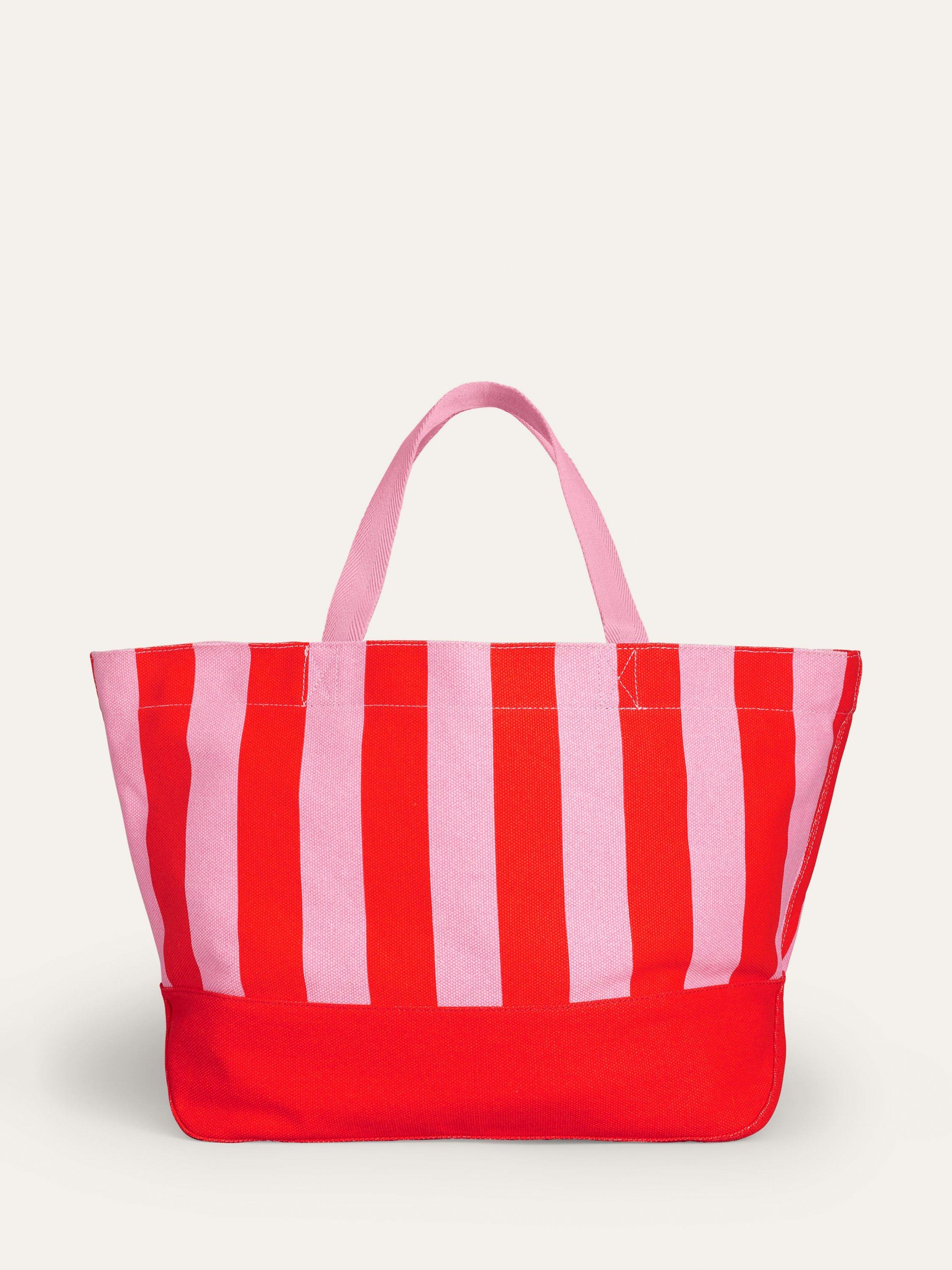 Boden Relaxed Canvas Stripe Tote Bag