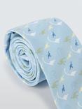 John Lewis Kids' Dinosaur Print Tie, Blue
