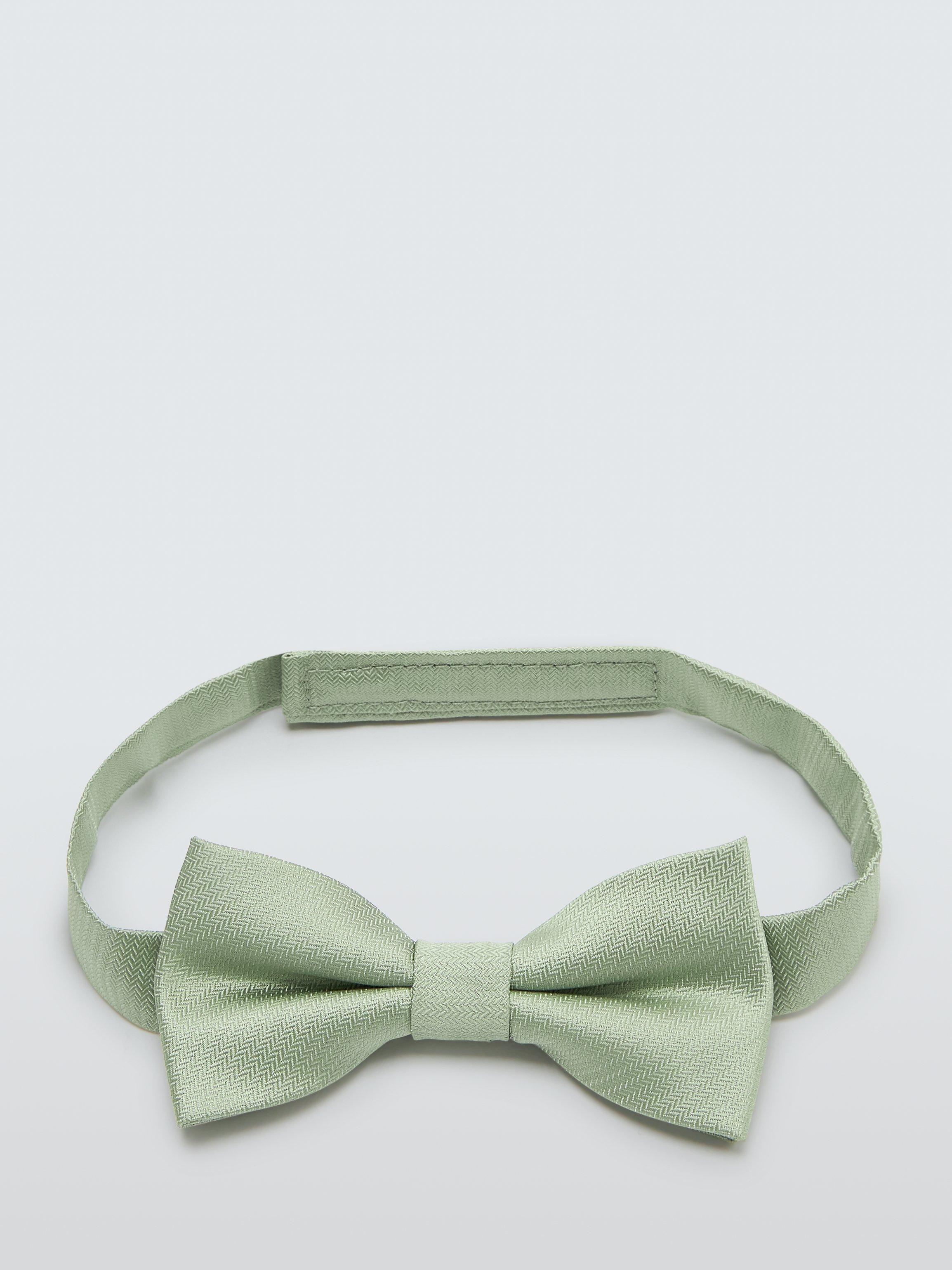 Product image 1 of 2, which shows John Lewis Kids' Plain Bow Tie, Sage, M-L