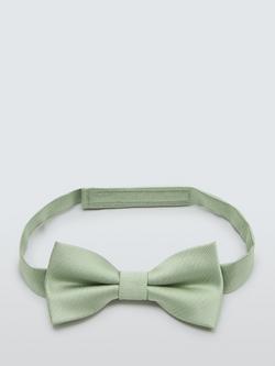 John Lewis Kids' Plain Bow Tie, Sage, Green