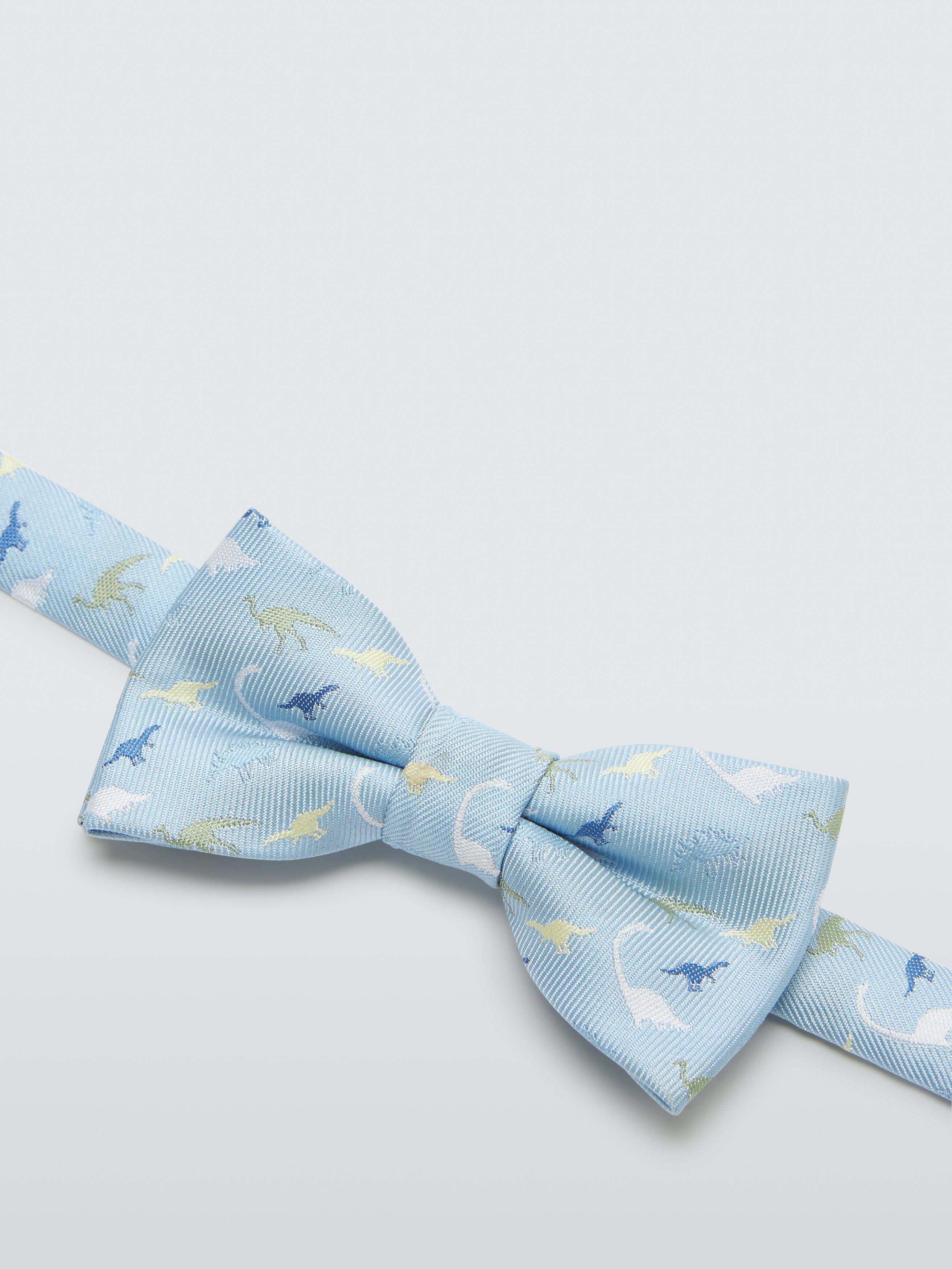 Product image 2 of 2, which shows John Lewis Kids' Dinosaur Bow Tie, Blue, S-M