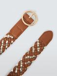 John Lewis Kids' Webbed Belt, Tan