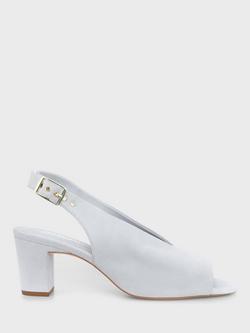 Hobbs Kali Suede Slingback Sandals, Pale Blue, Pale Blue