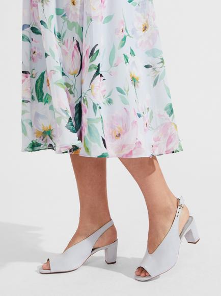 Hobbs Kali Suede Slingback Sandals, Pale Blue - view 2, Pale Blue