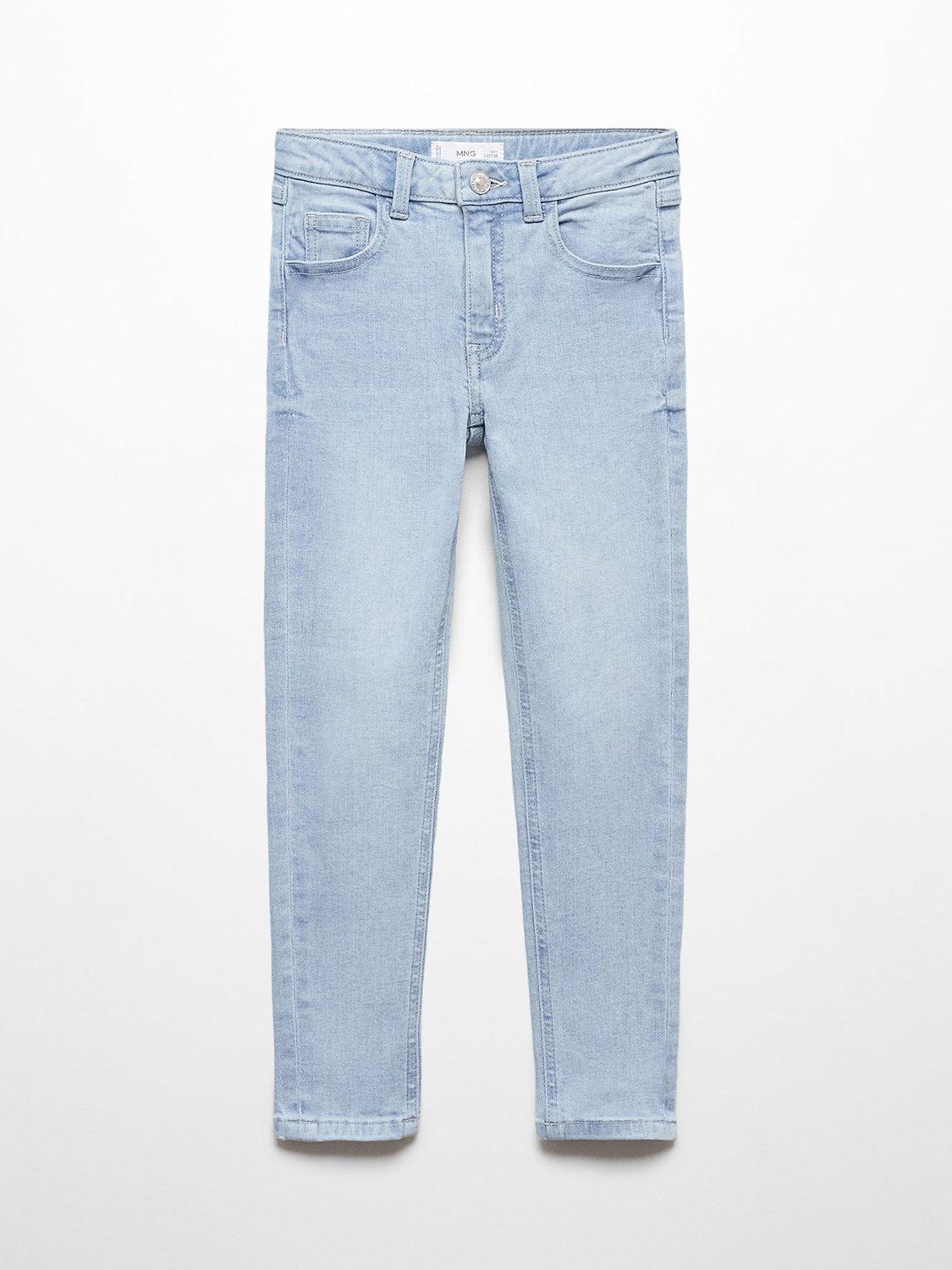 Mango Kids' Skinny Jeans, Open Blue