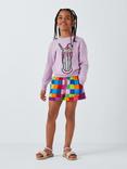 Olivia Rubin Kids' Aria Milkshake Knit Jumper, Lilac/Multi