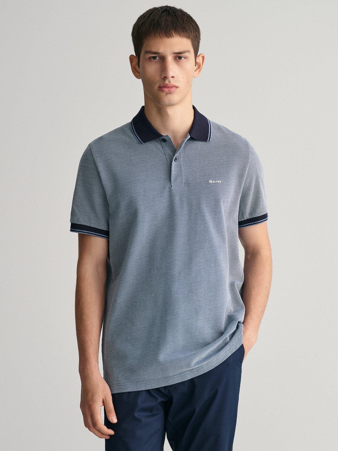 GANT Cotton Pique Polo Shirt, Blue