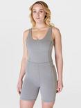 Sweaty Betty Super Soft Bodysuit, Medium Grey Marl