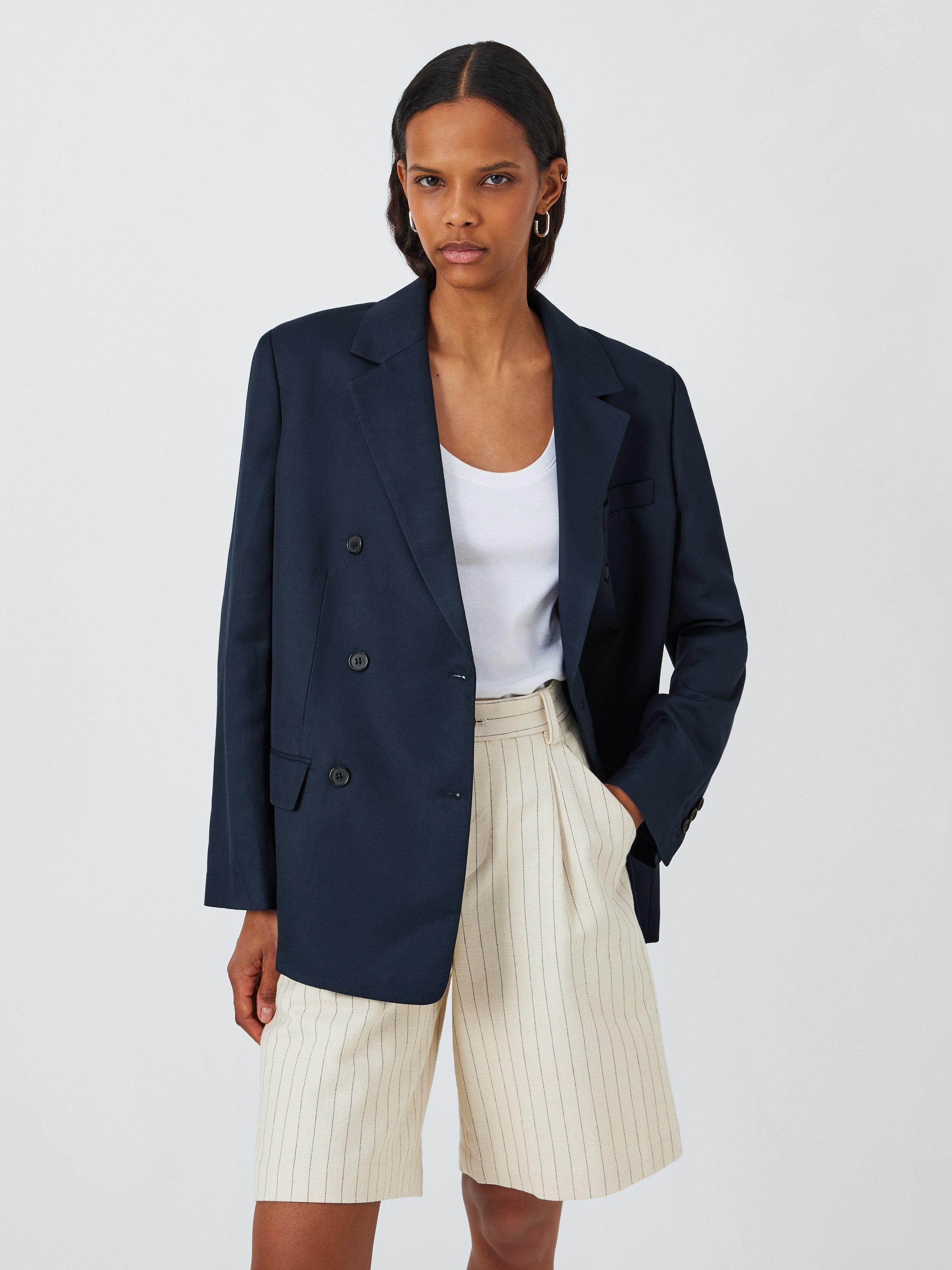 Theory Double Breasted Blazer, Nocturne Navy