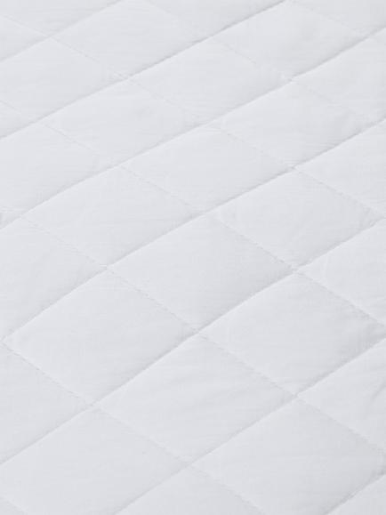John Lewis Natural Cotton Quilted Mattress Protector - view 2, White