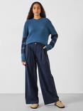 HUSH Ali Wide Leg Chino Trousers