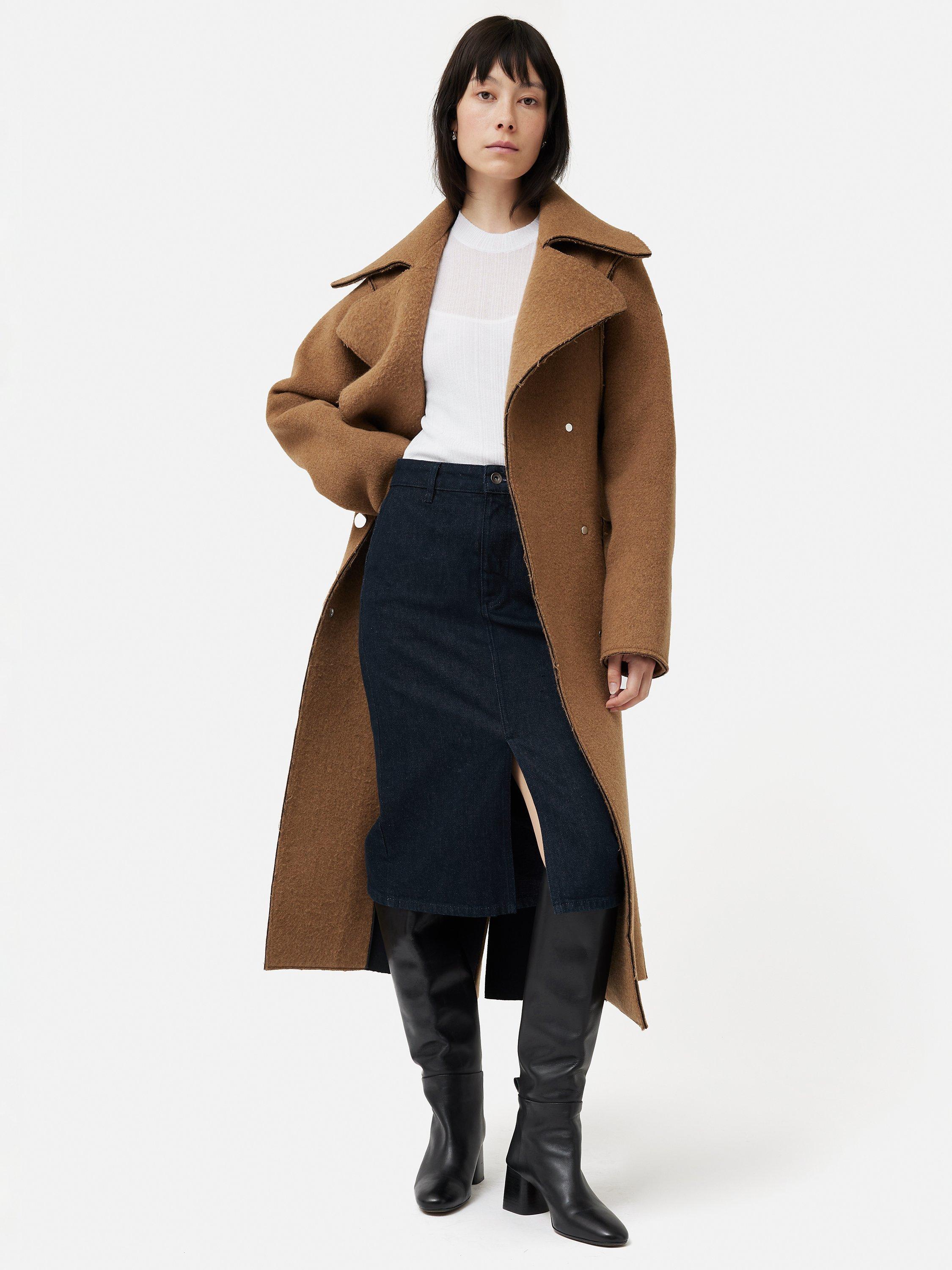 Jigsaw Denim Pencil Skirt Indigo