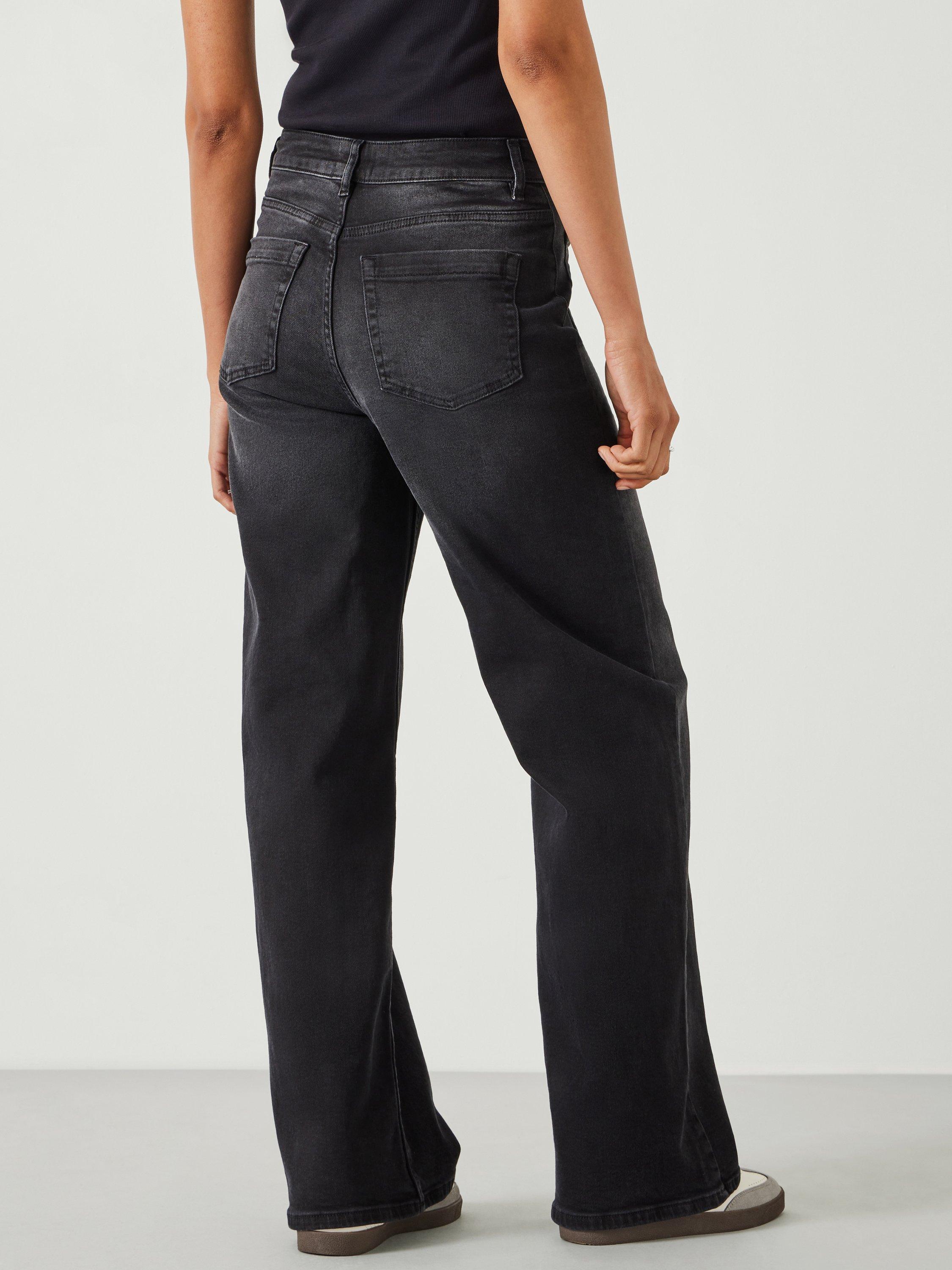 HUSH Rowan Flared Jeans, Washed Black