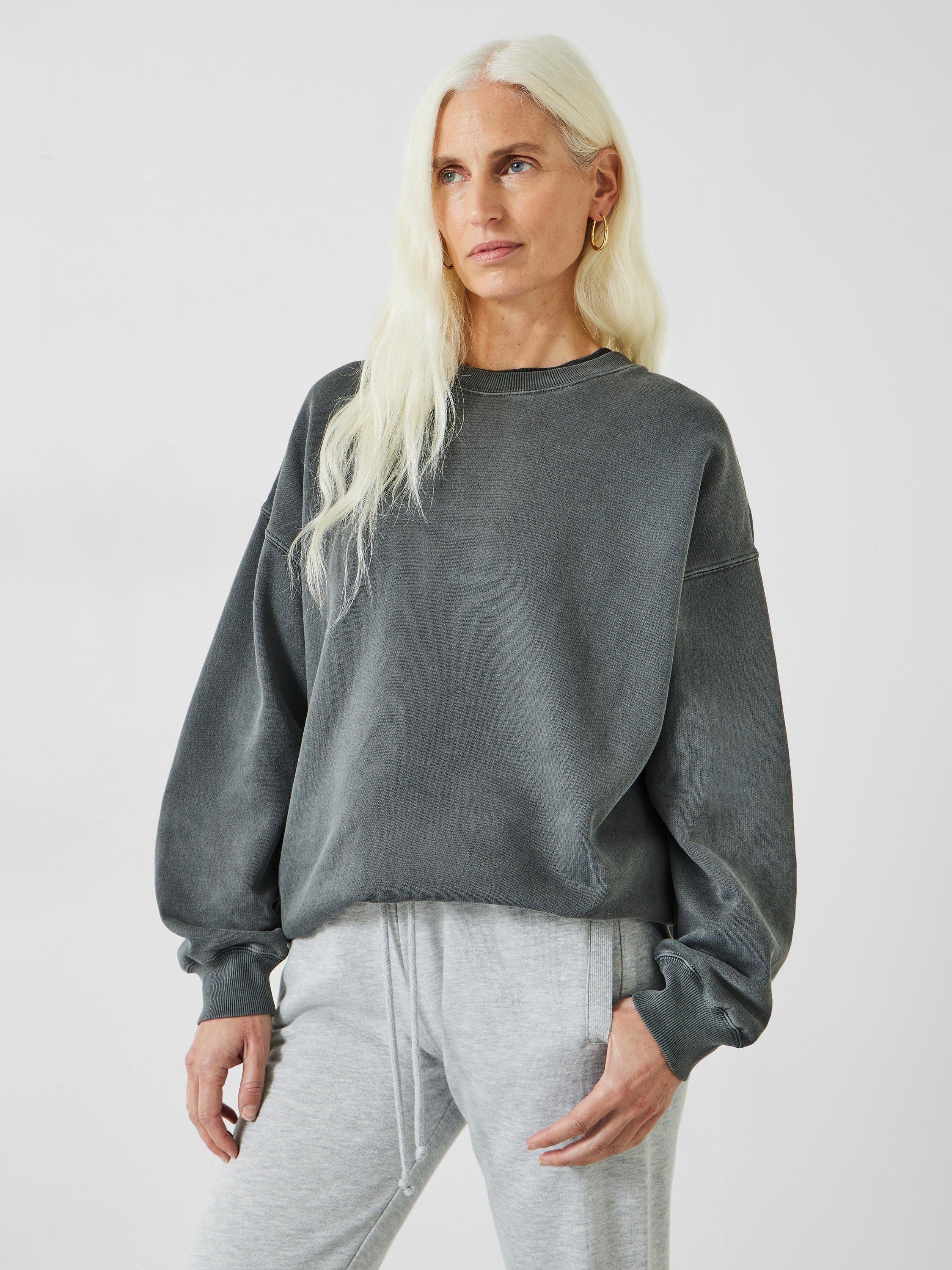 HUSH Quade Oversized Sweatshirt Dark Grey