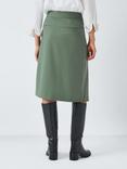 John Lewis Wool Blend Midi Skirt, Green