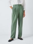 John Lewis Wool Blend Trousers, Green