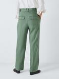 John Lewis Wool Blend Trousers, Green