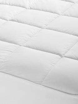 John Lewis Quilted Clusterfibre Mattress Protector - view 2, White